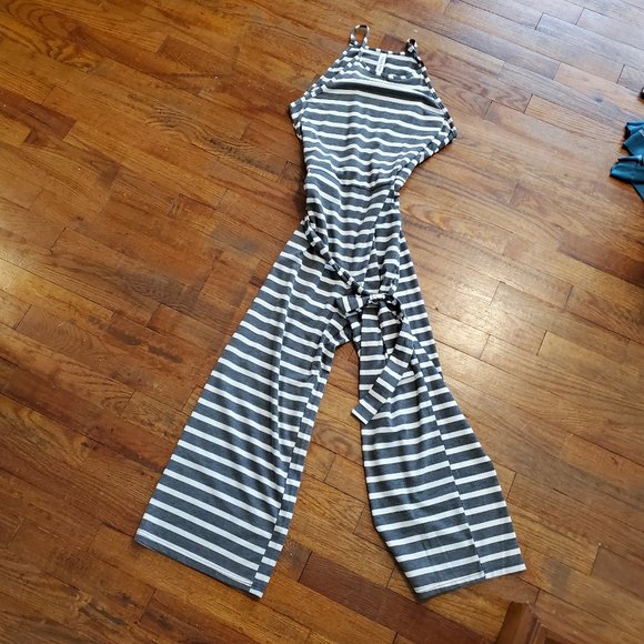 Pants - Striped jumpsuit
